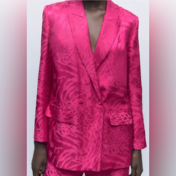 Zara Women's Pink Blazer Jacket - Picture 7 of 11